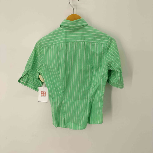 ラルフローレンスポーツ RALPH LAUREN SPORT コットン ストライプ半袖シャツ レディース US:4
