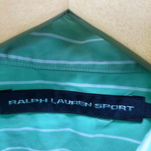 ラルフローレンスポーツ RALPH LAUREN SPORT コットン ストライプ半袖シャツ レディース US:4