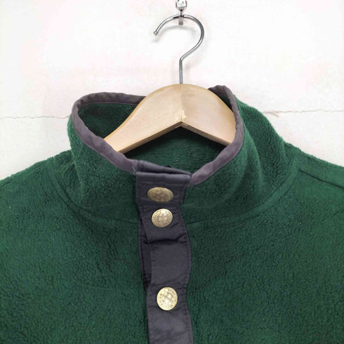 ウールリッチ WOOLRICH 80S MADE IN USA 紺タグハーフボタンフリース メンズ M
