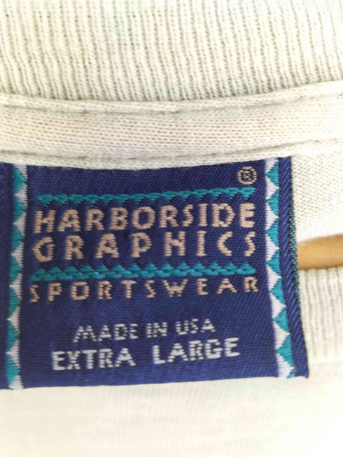 HARBORSIDE GRAPHICS 90S USA製 フロントプリントTシャツ メンズ import:XL