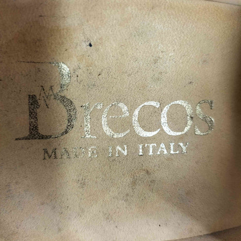 BRECOS イタリア製 ストレート チップ 3トーン レザー シューズ メンズ EUR:41