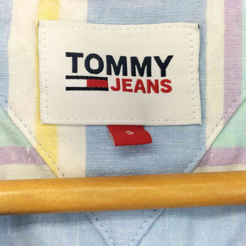 トミージーンズ tommy jeans ストライプシャツワンピース レディース import:S