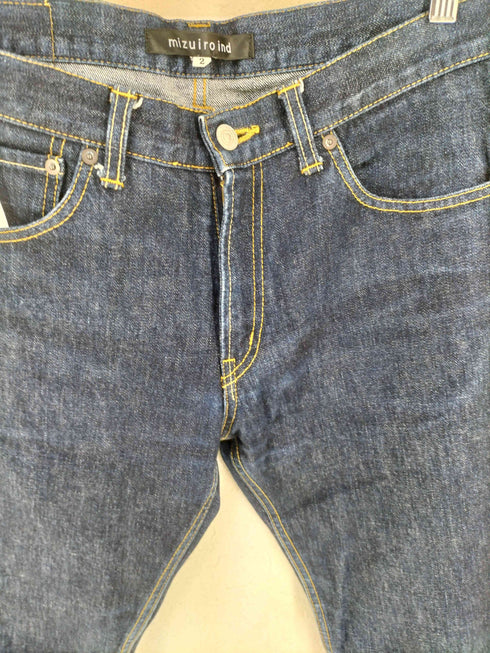 ミズイロインド mizuiro ind 日本製 インディゴ デニムパンツ レディース JPN:2