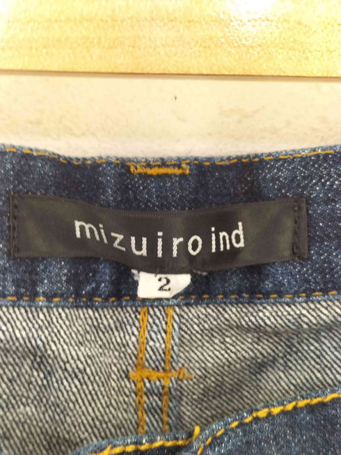 ミズイロインド mizuiro ind 日本製 インディゴ デニムパンツ レディース JPN:2