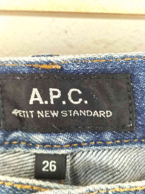 アーペーセー A.P.C. PETIT NEW STANDARD ボタンフライ スキニーデニムパンツ レディース 26