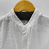INDIVIDUALIZED SHIRT インディビジュアライズドシャツ STADARD FIT Pure Linen USA製 麻 ピュアリネン バンドカラー L/S シャツ メンズ 15-32