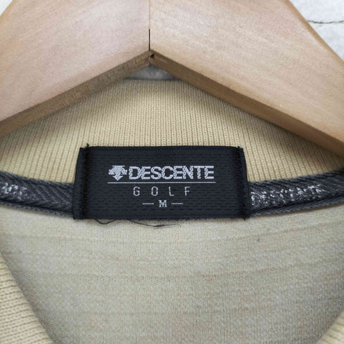 デサントゴルフ descente GOLF ロゴ刺繍ポロスウェット メンズ M