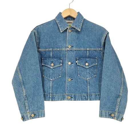 ウエストオーバーオールズ WESTOVERALLS クロップドデニムジャケット レディース