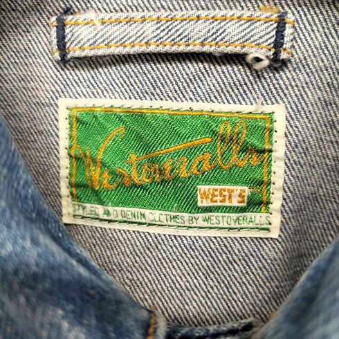 ウエストオーバーオールズ WESTOVERALLS クロップドデニムジャケット レディース