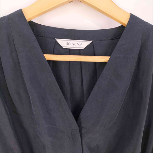 ルージュヴィフ Rouge vif ベルト付きショルダータックワンピース レディース