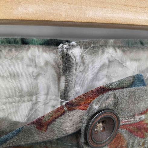 インコテックス INCOTEX 製品染め 花柄 リネン混 ストレートパンツ メンズ 30