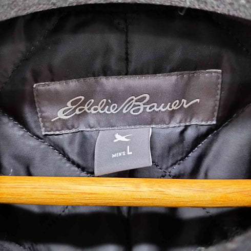 エディーバウアー Eddie Bauer 裏地キルティング ウールステンカラーコート メンズ JPN:L