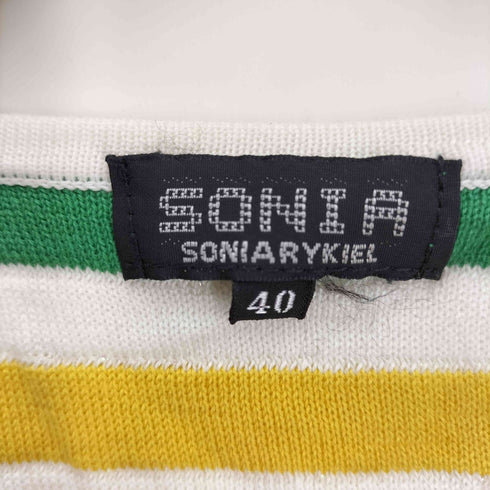 ソニアリキエル SONIA RYKIEL ラメ ボーダー カットソー レディース JPN:40
