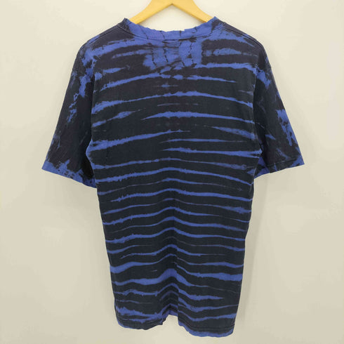 FACTORY ARTWEAR 90-00S USA製 タイダイ ボーダー クルーネック S/S Tシャツ メンズ import:M