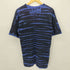 FACTORY ARTWEAR 90-00S USA製 タイダイ ボーダー クルーネック S/S Tシャツ メンズ import:M