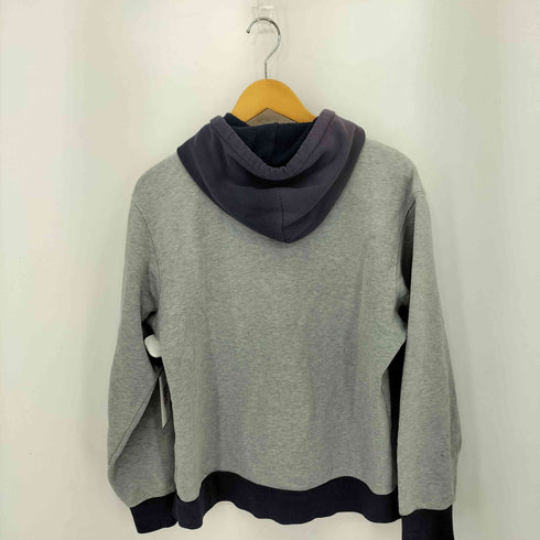 アディダス adidas 00S 万国旗タグ フロントロゴ バイカラー プルオーバーパーカー メンズ import:L