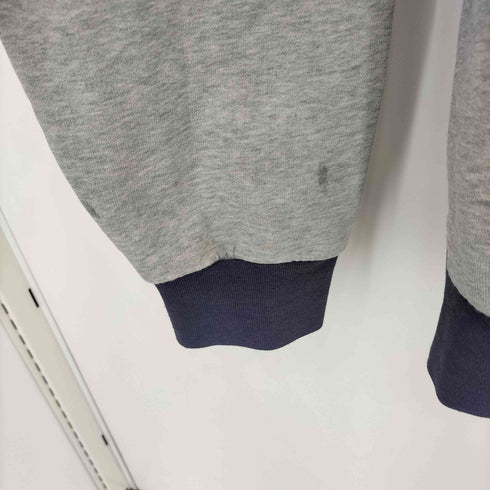 アディダス adidas 00S 万国旗タグ フロントロゴ バイカラー プルオーバーパーカー メンズ import:L