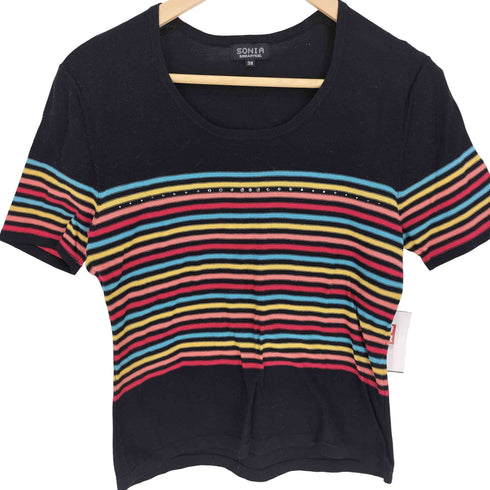 ソニアリキエル SONIA RYKIEL ラメ ボーダー カットソー レディース JPN:38