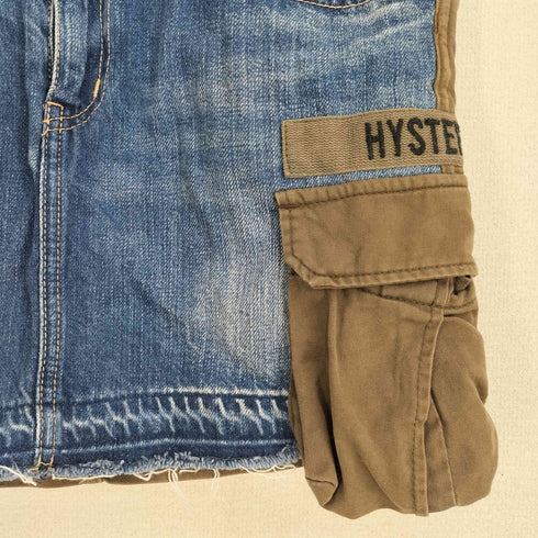 ヒステリックグラマー HYSTERIC GLAMOUR 00S 切替デザイン デニム ミニスカート Y2K レディース JPN:S