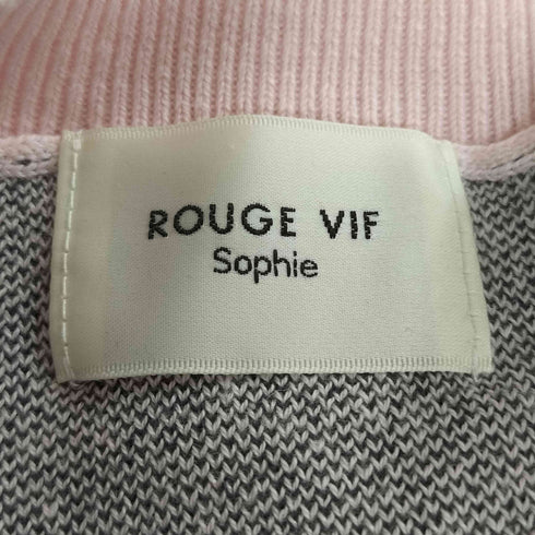 ルージュヴィフ Rouge vif ジャガードロゴニット レディース