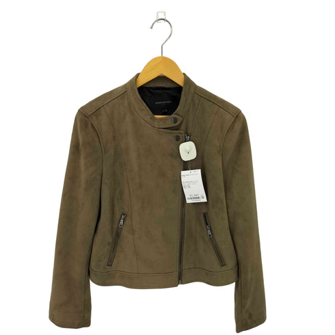 バナナリパブリック BANANA REPUBLIC VEGAN SUEDE MOTO JACKET ヴィーガン スエード モト ダブル レザージャケット Y2K レディース import:L