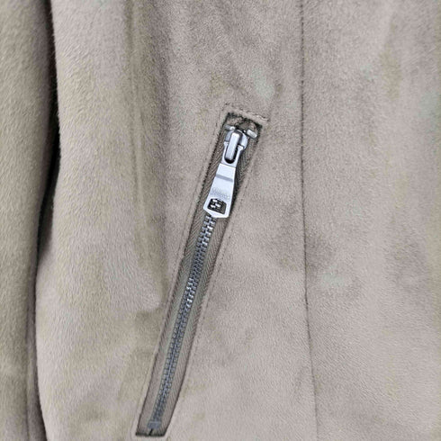 バナナリパブリック BANANA REPUBLIC VEGAN SUEDE MOTO JACKET ヴィーガン スエード モト ダブル レザージャケット Y2K レディース import:L