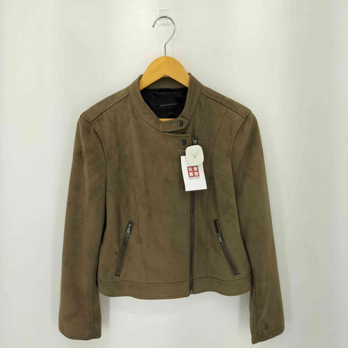 バナナリパブリック BANANA REPUBLIC VEGAN SUEDE MOTO JACKET ヴィーガン スエード モト ダブル レザージャケット Y2K レディース import:L