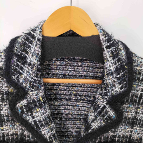 ドゥクラッセ DoCLASSE ツイード テーラードジャケット レディース JPN:XL