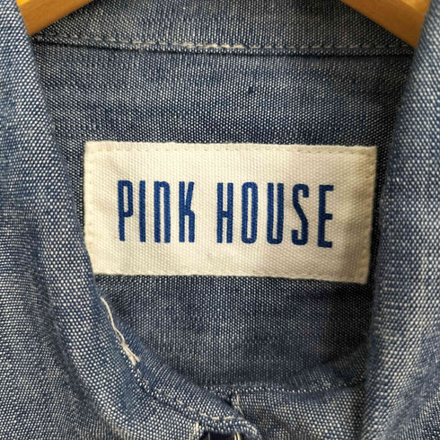 ピンクハウス PINK HOUSE パッチワーク ウエスタン 半袖シャツ レディース JPN:L