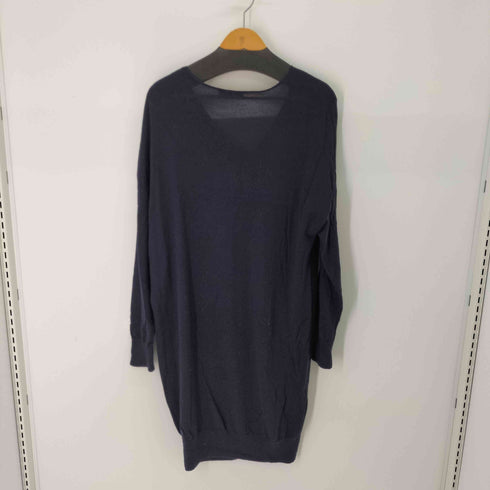 ラコステ LACOSTE ワニ刺繍ロゴ Vネックニットワンピース レディース 40