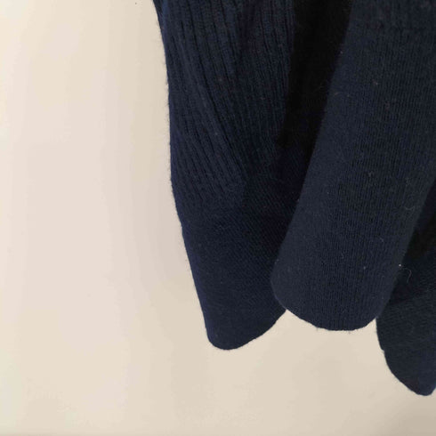 ラコステ LACOSTE ワニ刺繍ロゴ カシミヤ混 Vネックニットワンピース レディース 40