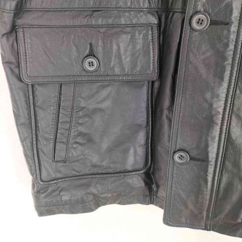 zenia カウレザーカーコート メンズ import:L