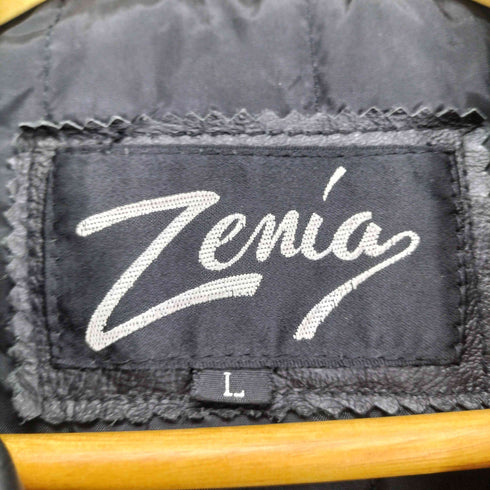 zenia カウレザーカーコート メンズ import:L