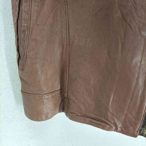 ユナイテッドアローズグリーンレーベルリラクシング UNITED ARROWS green label relaxing ピッグレザーダブルライダースジャケット レディース JPN:M