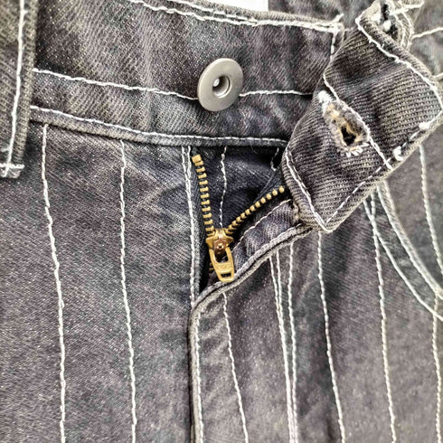 BLESS U BU STRIPE BAGGY DENIM PANTS ステッチ ストライプ デニムパンツ メンズ JPN:M