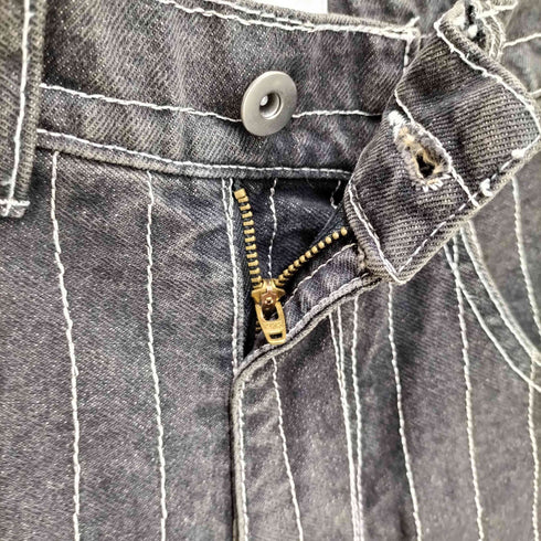 BLESS U BU STRIPE BAGGY DENIM PANTS ステッチ ストライプ デニムパンツ メンズ JPN:M