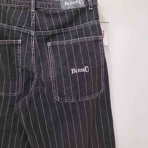 BLESS U BU STRIPE BAGGY DENIM PANTS ステッチ ストライプ デニムパンツ メンズ JPN:M