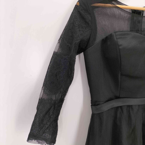 レースシアーティアードワンピース レディース