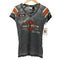 ハーレーダビッドソン HARLEY-DAVIDSON y2k Genuine Oil Can Burnout Tee レディース JPN:XS