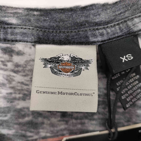 ハーレーダビッドソン HARLEY-DAVIDSON y2k Genuine Oil Can Burnout Tee レディース JPN:XS