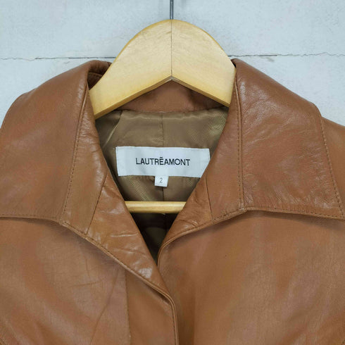 ロートレアモン LAUTREAMONT ゴートレザー比翼ジャケット レディース JPN:2