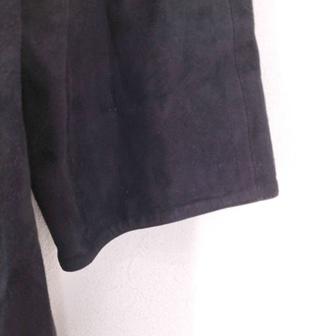 デザインスウェードレザーコート レディース