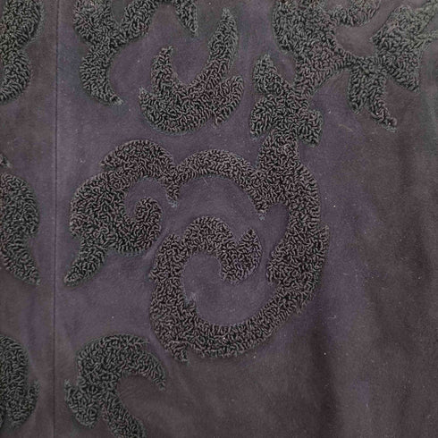 デザインスウェードレザーコート レディース