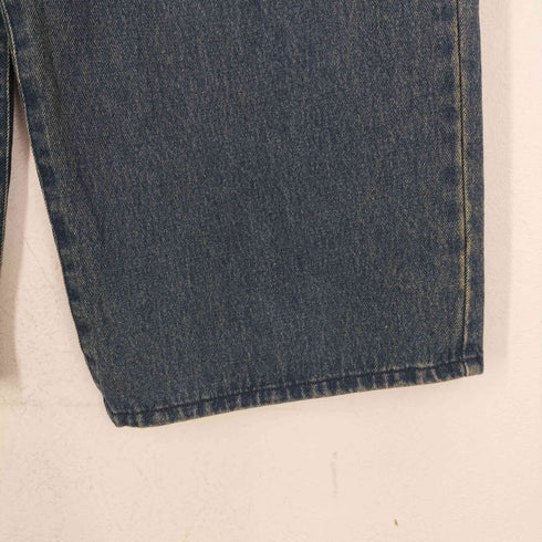 ウォッシュ加工2タックデニムパンツ Y2K レディース L