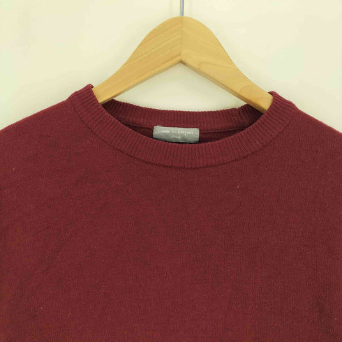 コムデギャルソンオム COMME des GARCONS HOMME AD1990 田中オム ナイロン紺 ウール プルオーバー ニット セーター メンズ