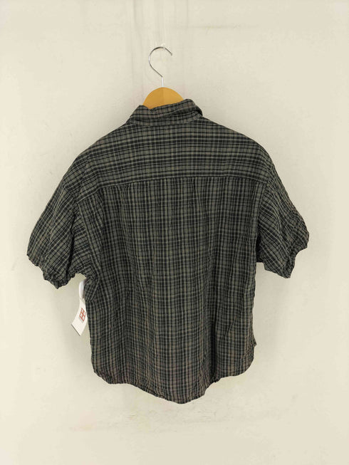 エムエイチエル MHL. COTTON LINEN CHECK 半袖チェックシャツ メンズ import:M