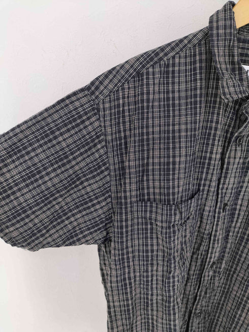 エムエイチエル MHL. COTTON LINEN CHECK 半袖チェックシャツ メンズ import:M