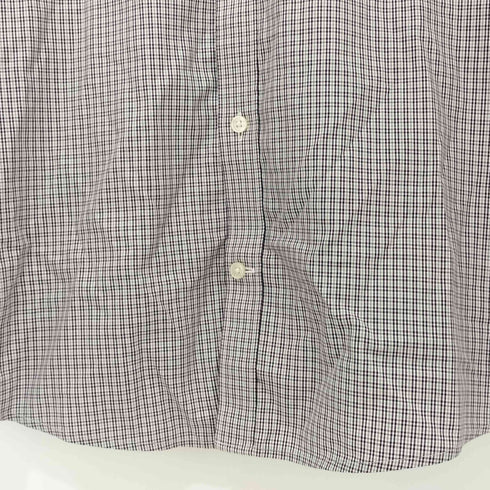 エディーバウアー Eddie Bauer チェック柄 ボタンダウン ロングスリーブシャツ メンズ import:M