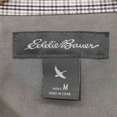 エディーバウアー Eddie Bauer チェック柄 ボタンダウン ロングスリーブシャツ メンズ import:M