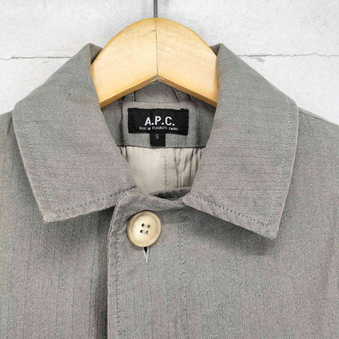アーペーセー A.P.C. ラメヘリンボーンステンカラーコート メンズ JPN:S